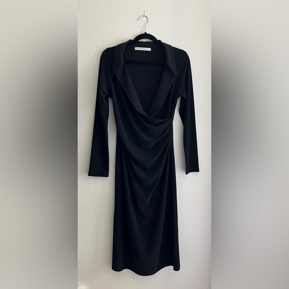 Kismet black wrap dress size large